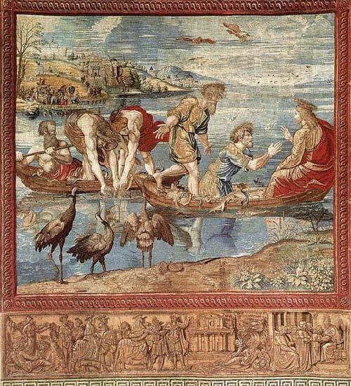 RAFFAELLO Sanzio The Miraculous Draught of Fishes Germany oil painting art